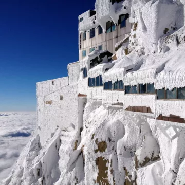 Aiguille du midi platrée