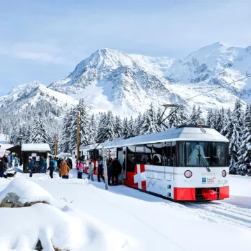Tramway du Mont-Blanc en Hiver