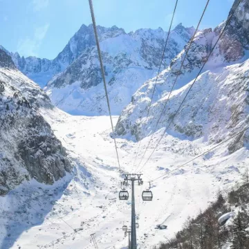 Télécabine à la Mer de Glace