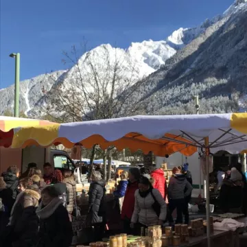 Marché chamonix hiver