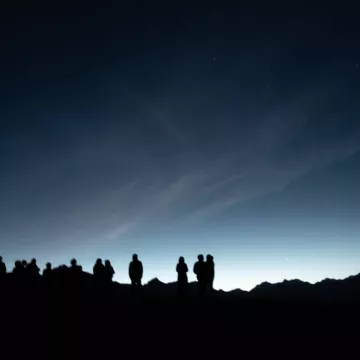 Marche à l'aube_Combloux