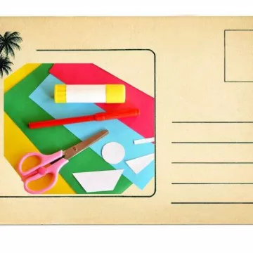 Atelier créatif - Création d'une carte postale_Praz-sur-Arly