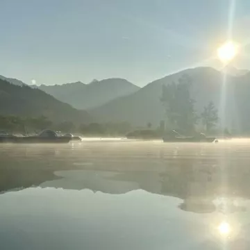 Un matin au lac de Passy