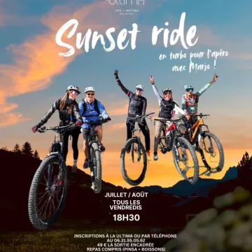 Sunset ride avec La Ultima_Praz-sur-Arly