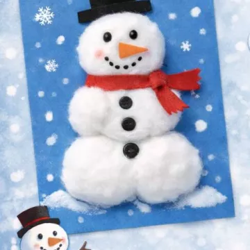 Atelier créatif - Mini Bonhomme de neige_Praz-sur-Arly