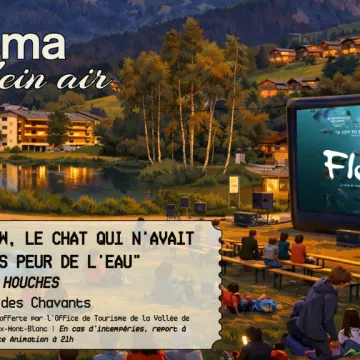 Ciné plein air « Flow, le chat qui n’avait plus peur de l’eau »_Les Houches