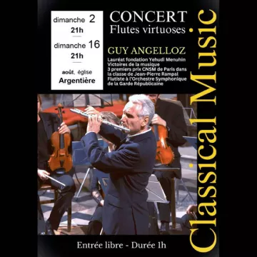 Concert de flûtes virtuoses - Guy Angelloz_Argentière