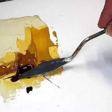 Atelier pour enfants peinture au couteau - inspiration Ange Abrate_Cordon