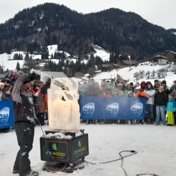 Show sculpture sur glace_Praz-sur-Arly