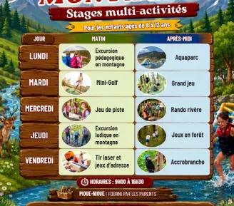 affiche stage enfant