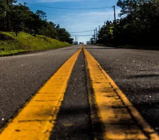 route avec bande 