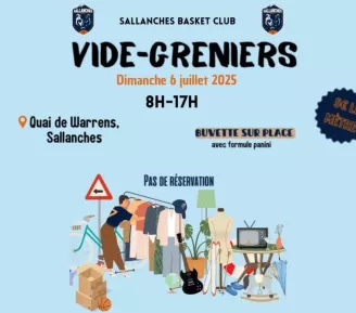 Vide-grenier du basket club de Sallanches_Sallanches