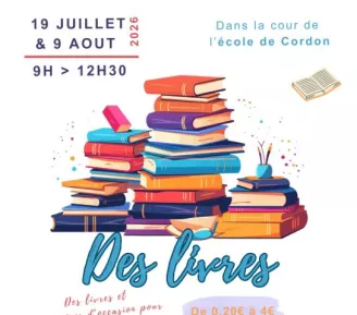 Braderie de livres avec la Bibliothèque_Cordon