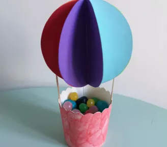 Atelier créatif - Création d'une petite montgolfière_Praz-sur-Arly