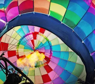 Hot air ballon show du nouvel an_Praz-sur-Arly