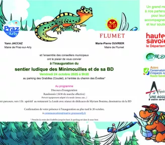 Inauguration du sentier ludique des minimouilles et sa BD_Praz-sur-Arly