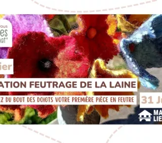 Atelier : Initiation feutrage de la laine