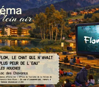 Ciné plein air « Flow, le chat qui n’avait plus peur de l’eau »_Les Houches